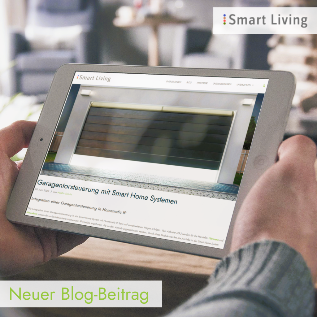 Blog-Beitrag über die Garagentorsteuerung mit Smart Home Systemen