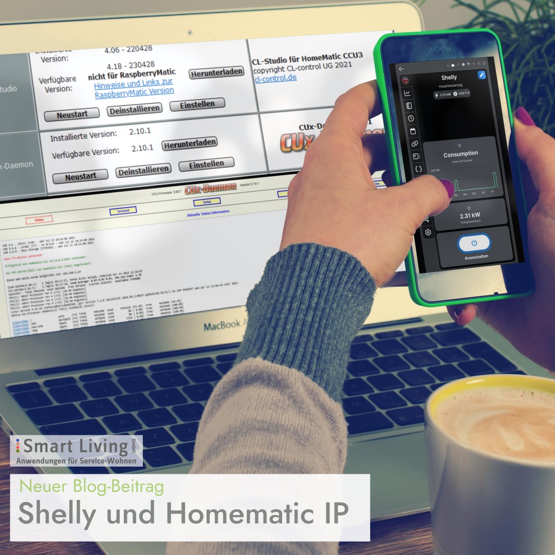 Blog-Beitrag über Shelly und Homematic IP